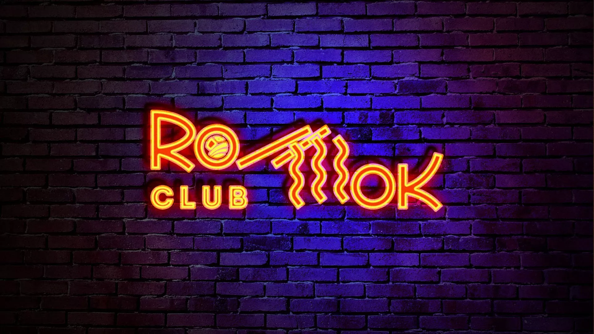 Разработка интерьерной вывески суши-бара «Roll Wok Club» в Кусе